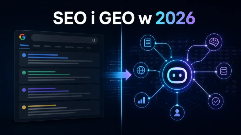 SEO i GEO w 2026 - co działa w nowoczesnym wyszukiwaniu, a co Google właśnie ubił